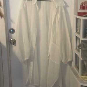 Thin gauze  beach cover up